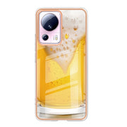 For Xiaomi 13 Lite 5G Electroplating Marble Dual-side IMD Phone Case(Draft Beer)