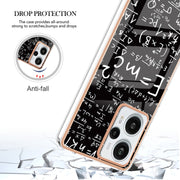 For Xiaomi Poco F5 / Redmi Note 12 Turbo Electroplating Marble Dual-side IMD Phone Case(Equation)