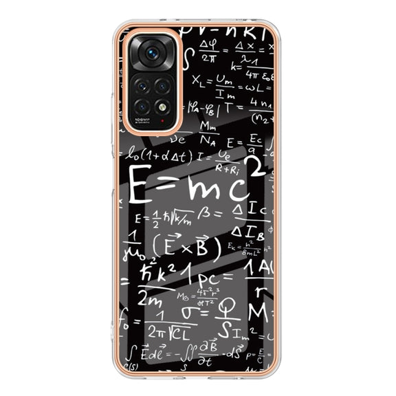 For Xiaomi Redmi Note 11s / Note 11 4G Electroplating Marble Dual-side IMD Phone Case(Equation)