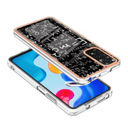 For Xiaomi Redmi Note 11s / Note 11 4G Electroplating Marble Dual-side IMD Phone Case(Equation)