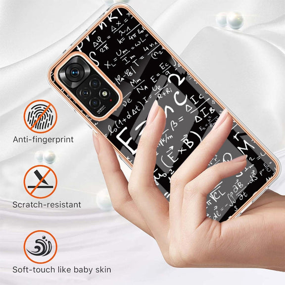 For Xiaomi Redmi Note 11s / Note 11 4G Electroplating Marble Dual-side IMD Phone Case(Equation)