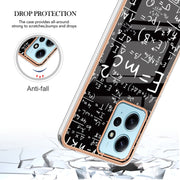 For Xiaomi Redmi Note 12 4G Electroplating Marble Dual-side IMD Phone Case(Equation)