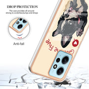 For Xiaomi Redmi Note 12 4G Electroplating Marble Dual-side IMD Phone Case(Lucky Dog)
