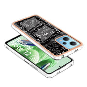 For Xiaomi Redmi Note 12 5G Global Electroplating Marble Dual-side IMD Phone Case(Equation)