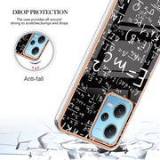 For Xiaomi Redmi Note 12 5G Global Electroplating Marble Dual-side IMD Phone Case(Equation)
