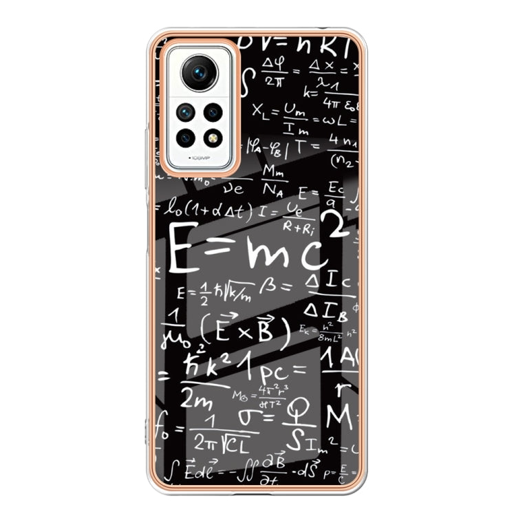 For Xiaomi Redmi Note 12 Pro 4G Global Electroplating Marble Dual-side IMD Phone Case(Equation)