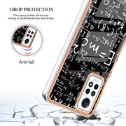 For Xiaomi Redmi Note 12 Pro 4G Global Electroplating Marble Dual-side IMD Phone Case(Equation)