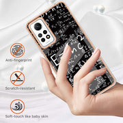 For Xiaomi Redmi Note 12 Pro 4G Global Electroplating Marble Dual-side IMD Phone Case(Equation)