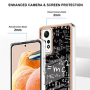 For Xiaomi Redmi Note 12 Pro 4G Global Electroplating Marble Dual-side IMD Phone Case(Equation)
