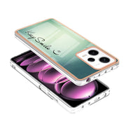 For Xiaomi Redmi Note 12 Pro 5G Global Electroplating Marble Dual-side IMD Phone Case(Smile)