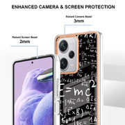 For Xiaomi Redmi Note 12 Pro+ Global Electroplating Marble Dual-side IMD Phone Case(Equation)