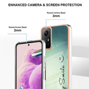 Xiaomi Redmi Note 12S 4G Electroplating Marble Dual-side IMD Phone Case(Smile)