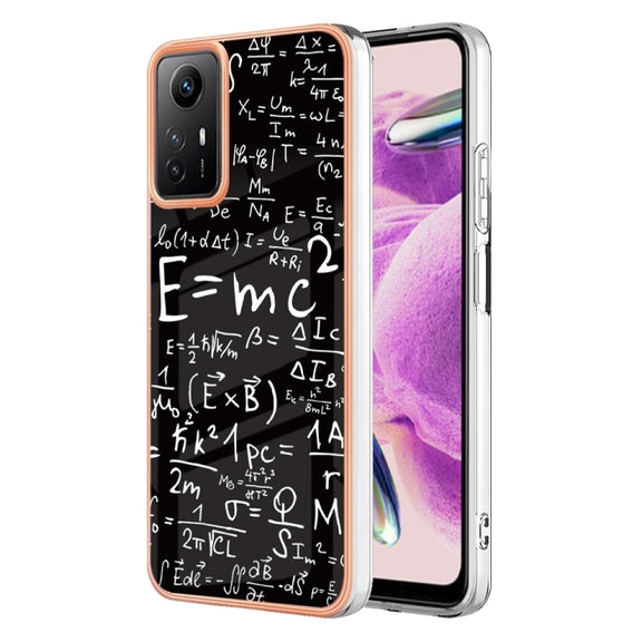 Xiaomi Redmi Note 12S 4G Electroplating Marble Dual-side IMD Phone Case(Equation)
