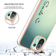 For Xiaomi 11 Lite Electroplating Marble Dual-side IMD Phone Case(Smile)