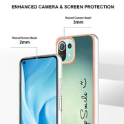 For Xiaomi 11 Lite Electroplating Marble Dual-side IMD Phone Case(Smile)
