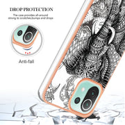 For Xiaomi 11 Lite Electroplating Marble Dual-side IMD Phone Case(Totem Elephant)