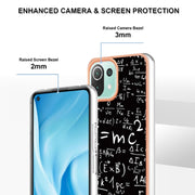 For Xiaomi 11 Lite Electroplating Marble Dual-side IMD Phone Case(Equation)