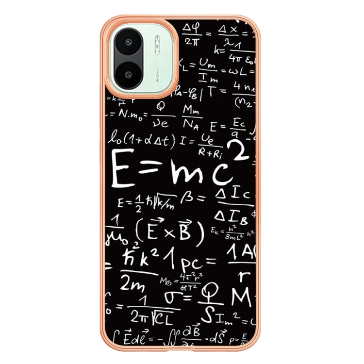For Xiaomi Redmi A1 Electroplating Marble Dual-side IMD Phone Case(Equation)