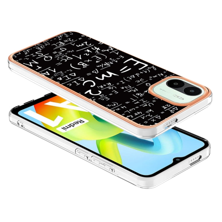 For Xiaomi Redmi A1 Electroplating Marble Dual-side IMD Phone Case(Equation)