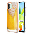 For Xiaomi Redmi A1 Electroplating Marble Dual-side IMD Phone Case(Draft Beer) - Xiaomi Cases by PMC TechLife | Online Shopping South Africa | PMC TechLife | Buy Now Pay Later Mobicred
