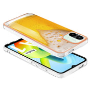 For Xiaomi Redmi A1 Electroplating Marble Dual-side IMD Phone Case(Draft Beer)