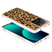 For Xiaomi 13T/13T Pro Electroplating Marble Dual-side IMD Phone Case(Leopard Print)