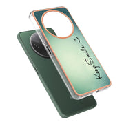 For Xiaomi Redmi A3 Electroplating Marble Dual-side IMD Phone Case(Smile)