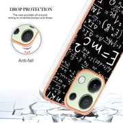 For Xiaomi Redmi Note 13 4G Global Electroplating Marble Dual-side IMD Phone Case(Equation)
