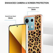 For Xiaomi Redmi Note 13 5G Electroplating Marble Dual-side IMD Phone Case(Leopard Print)