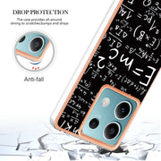 For Xiaomi Redmi Note 13 5G Electroplating Marble Dual-side IMD Phone Case(Equation)