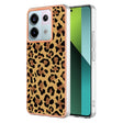 For Xiaomi Redmi Note 13 Pro 5G Global Electroplating Marble Dual-side IMD Phone Case(Leopard Print) - Note 13 Pro Cases by PMC TechLife | Online Shopping South Africa | PMC TechLife | Buy Now Pay Later Mobicred