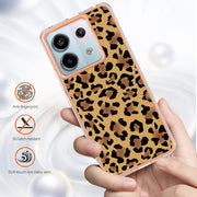 For Xiaomi Redmi Note 13 Pro 5G Global Electroplating Marble Dual-side IMD Phone Case(Leopard Print)