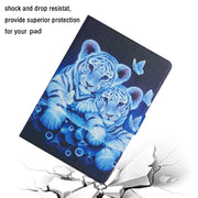 For Amazon Kindle Fire Max 11 Colored Drawing Smart Leather Tablet Case(Tiger)