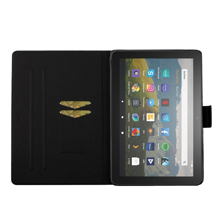 For Amazon Kindle Fire Max 11 Colored Drawing Smart Leather Tablet Case(Sunrise)