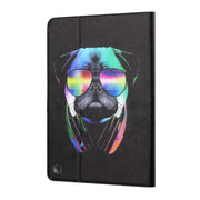 For Amazon Kindle Fire Max 11 Colored Drawing Smart Leather Tablet Case(Eye Dog)