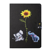 For Amazon Kindle Fire Max 11 Colored Drawing Smart Leather Tablet Case(Elephants)