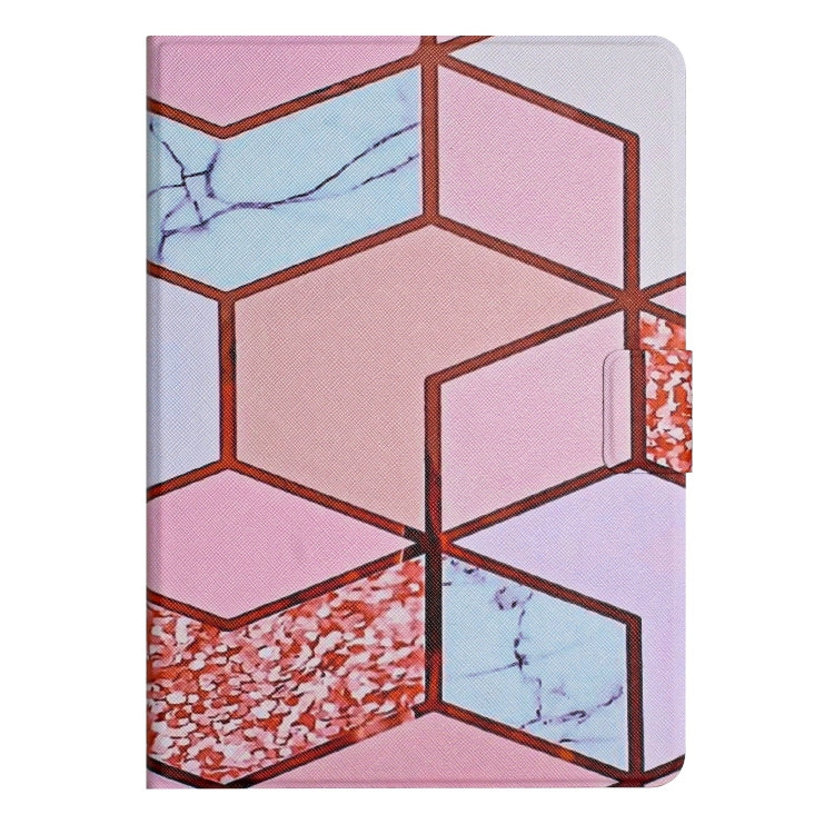 For Amazon Kindle Fire Max 11 Colored Drawing Marble Smart Leather Tablet Case(Splicing Marble)