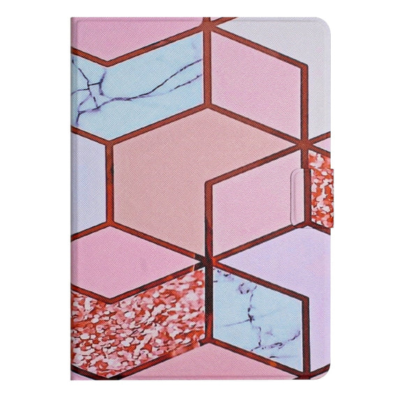For Amazon Kindle Fire Max 11 Colored Drawing Marble Smart Leather Tablet Case(Splicing Marble)