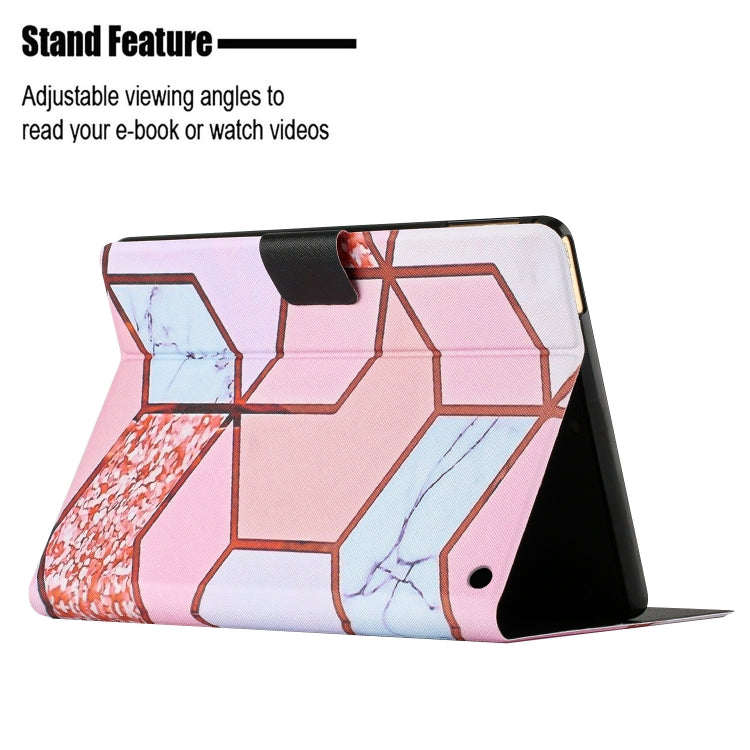 For Amazon Kindle Fire Max 11 Colored Drawing Marble Smart Leather Tablet Case(Splicing Marble)