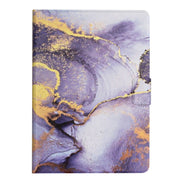 For Amazon Kindle Fire Max 11 Colored Drawing Marble Smart Leather Tablet Case(Purple Marble)
