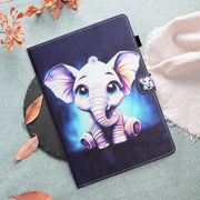 For Amazon Kindle Fire Max 11 Coloured Drawing Stitching Smart Leather Tablet Case(Elephant)