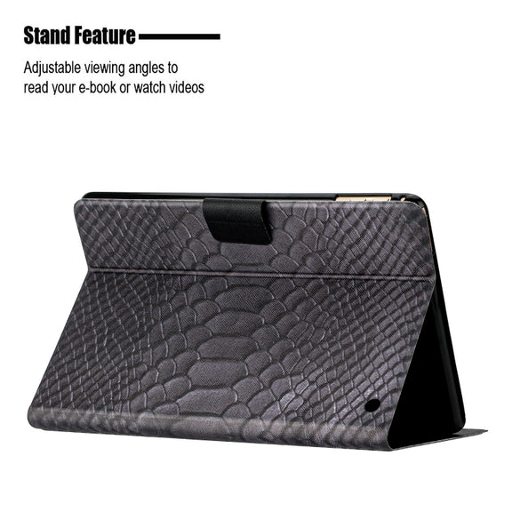 For Amazon Kindle Fire Max 11 Crocodile Texture Smart Leather Tablet Case(Black)