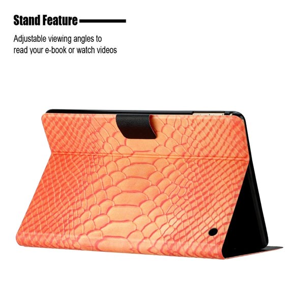 For Amazon Kindle Fire Max 11 Crocodile Texture Smart Leather Tablet Case(Orange)