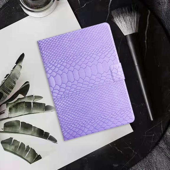 For Amazon Kindle Fire Max 11 Crocodile Texture Smart Leather Tablet Case(Purple)