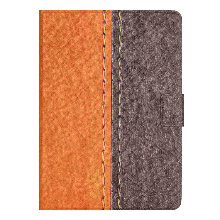 For Amazon Kindle Fire Max 11 Solid Color Stitching Smart Leather Tablet Case(Orange)