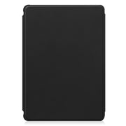 For Samsung Galaxy Tab S9 360 Rotation Transparent Smart Leather Case(Black)