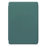For Samsung Galaxy Tab S9 360 Rotation Transparent Smart Leather Case(Dark Green)