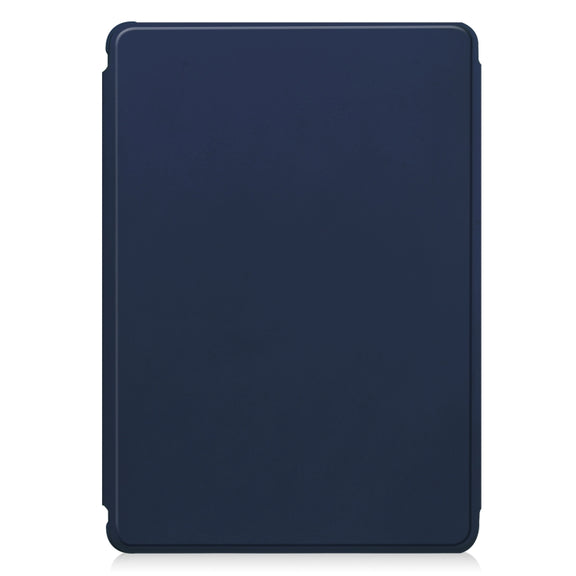 For Samsung Galaxy Tab S9+ 360 Rotation Transparent Smart Leather Case(Dark Blue)