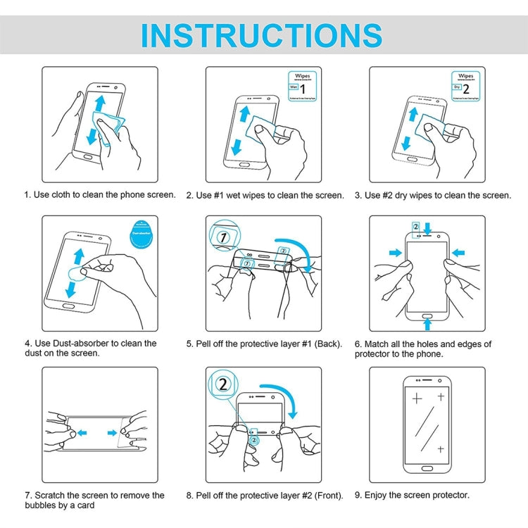 For Samsung Galaxy Tab S9+ 25pcs Full Screen HD PET Screen Protector