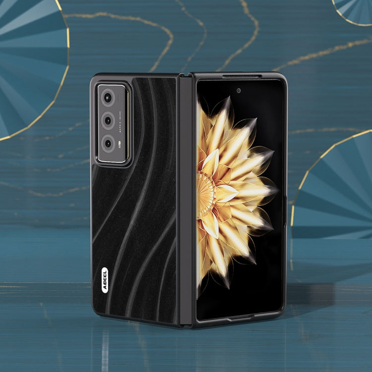 For Honor Magic V2 ABEEL Galactic Pattern Protective Phone Case(Black)